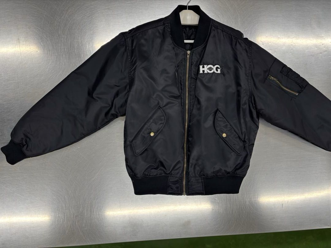 HOG ブラック ナイロンジャケット(サイズ) XL