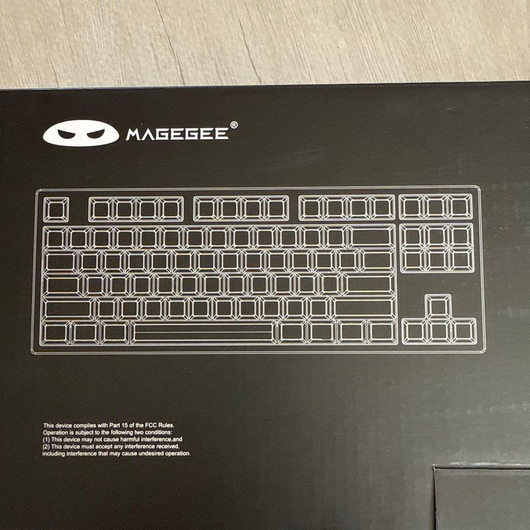 MAGEGEE フルサイズキーボード ピンク・グレー