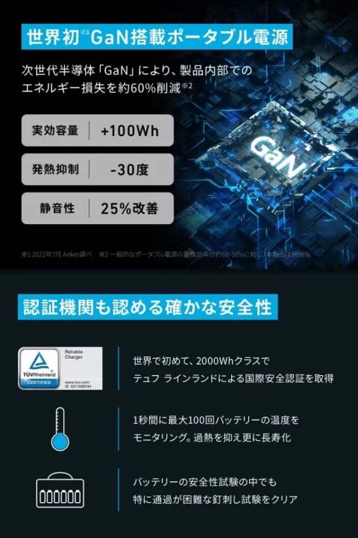 新品　Anker 767 Portable Power ポータブル電源　ポタ電