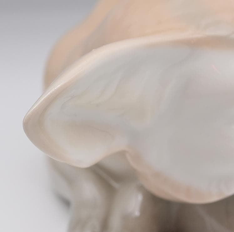 灰色ギツネ　＃1065　★リヤドロ　スペイン　ポーセリン　光沢仕上　ヴィンテージ