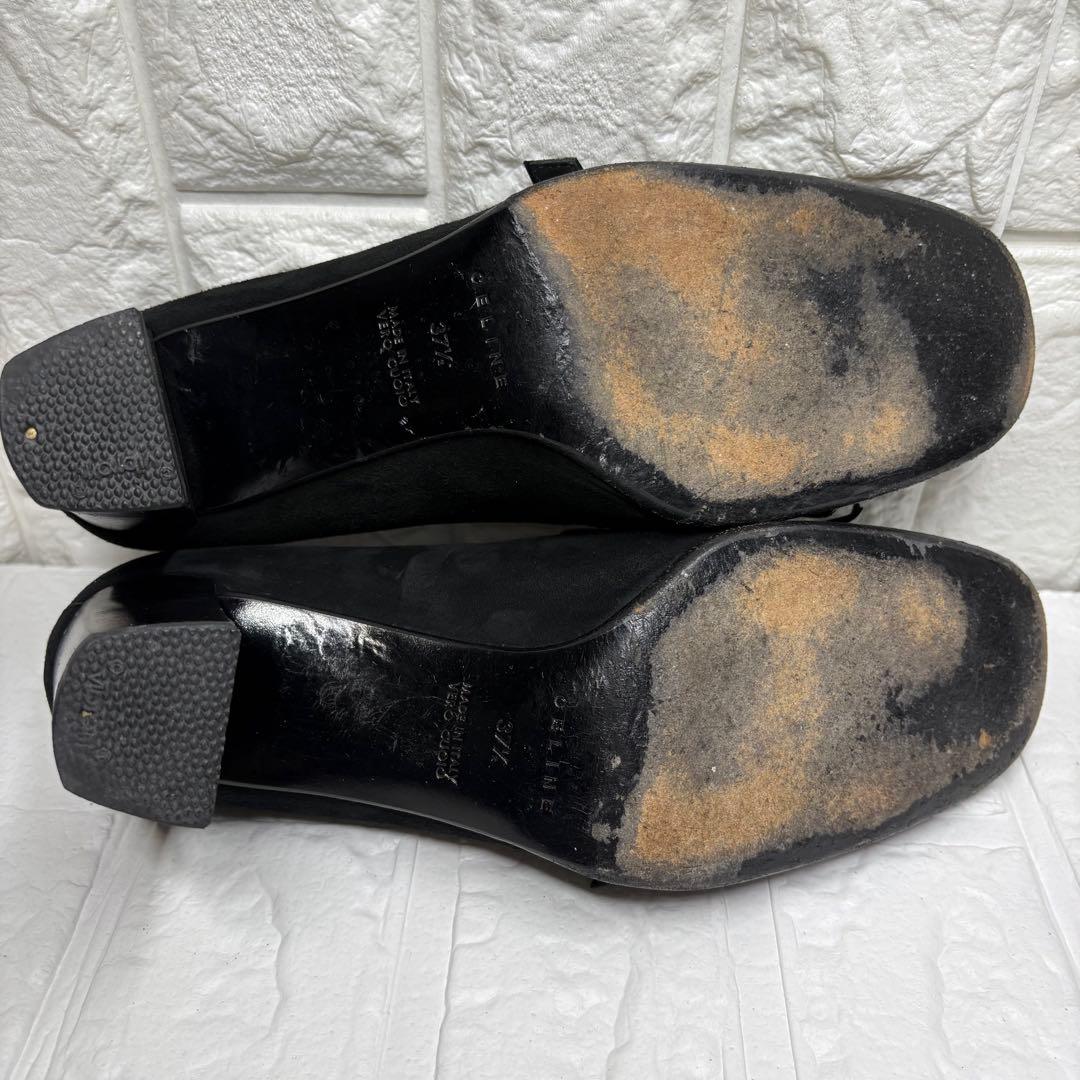 セール‼️【希少】 CELINE セリーヌ スエード フリンジ ローファー 黒