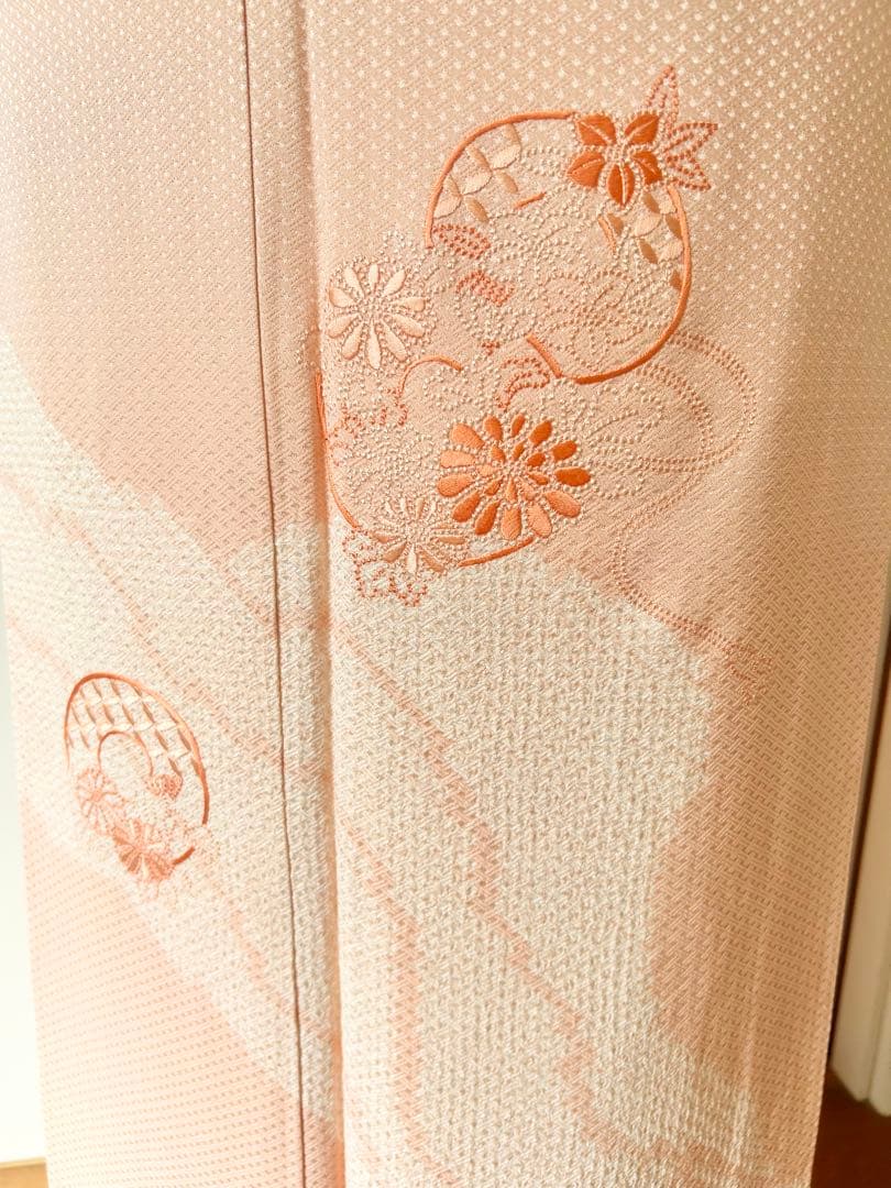 美品　一部しつけ糸付き　総刺繍　正絹訪問着　フルセット4点　入学式　七五三