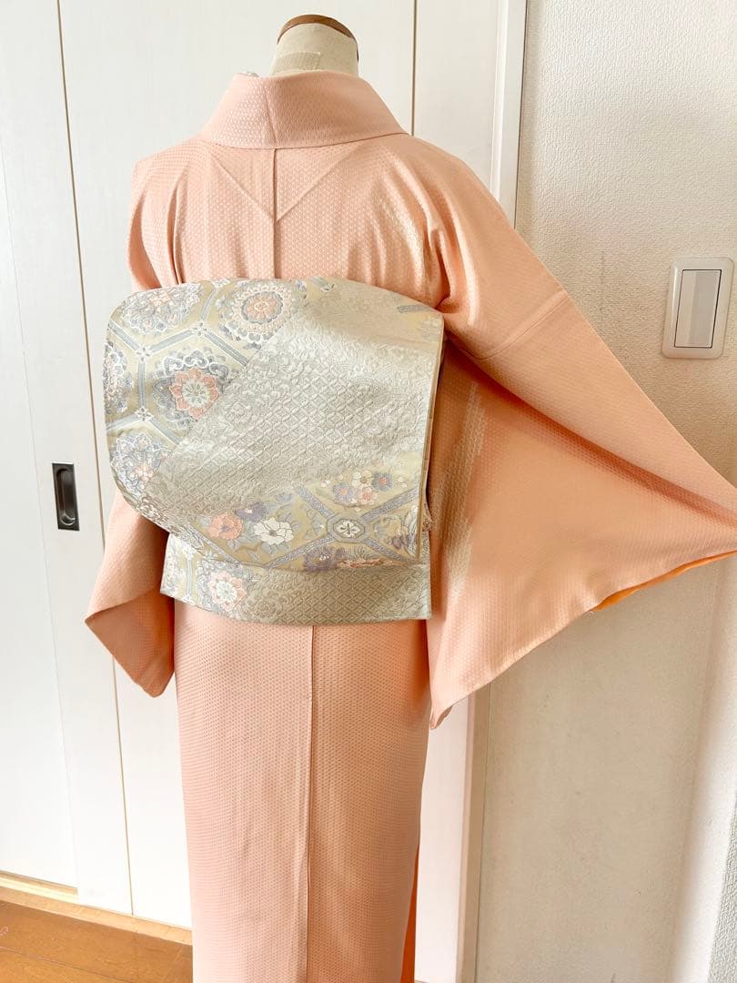 美品　一部しつけ糸付き　総刺繍　正絹訪問着　フルセット4点　入学式　七五三