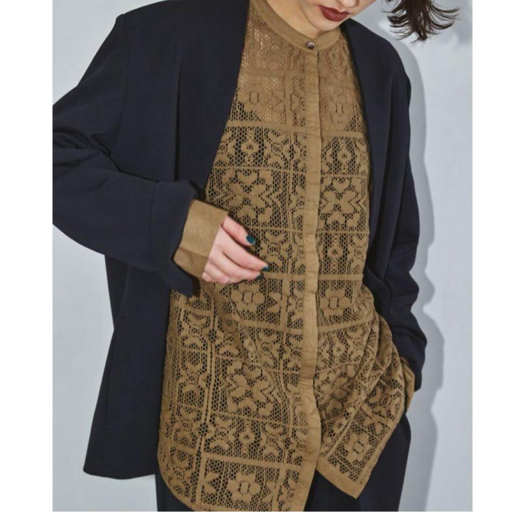 TODAYFUL トゥデイフル Collarless Twill JK 36