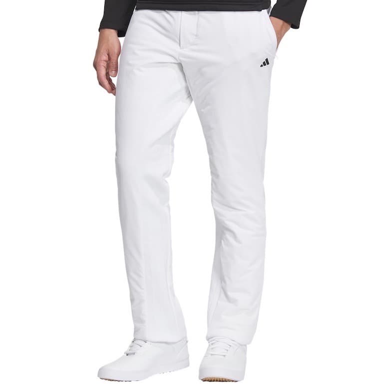 【92】秋冬 定価27,500円 アディダス ゴルフ 中綿 テーパードパンツ 白
