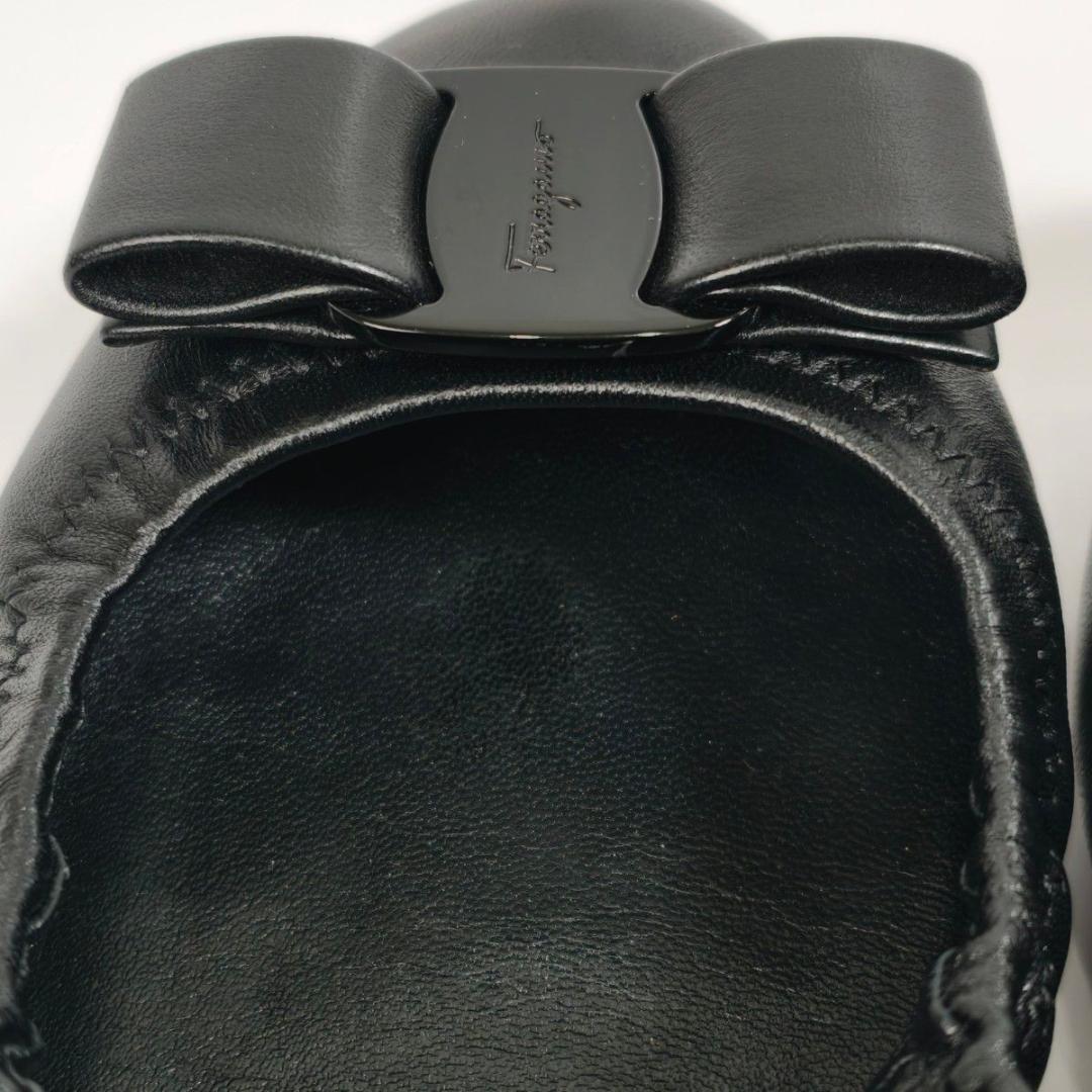 フェラガモ ヴァラリボン バレエシューズ LIZINKA ブラック 23.5