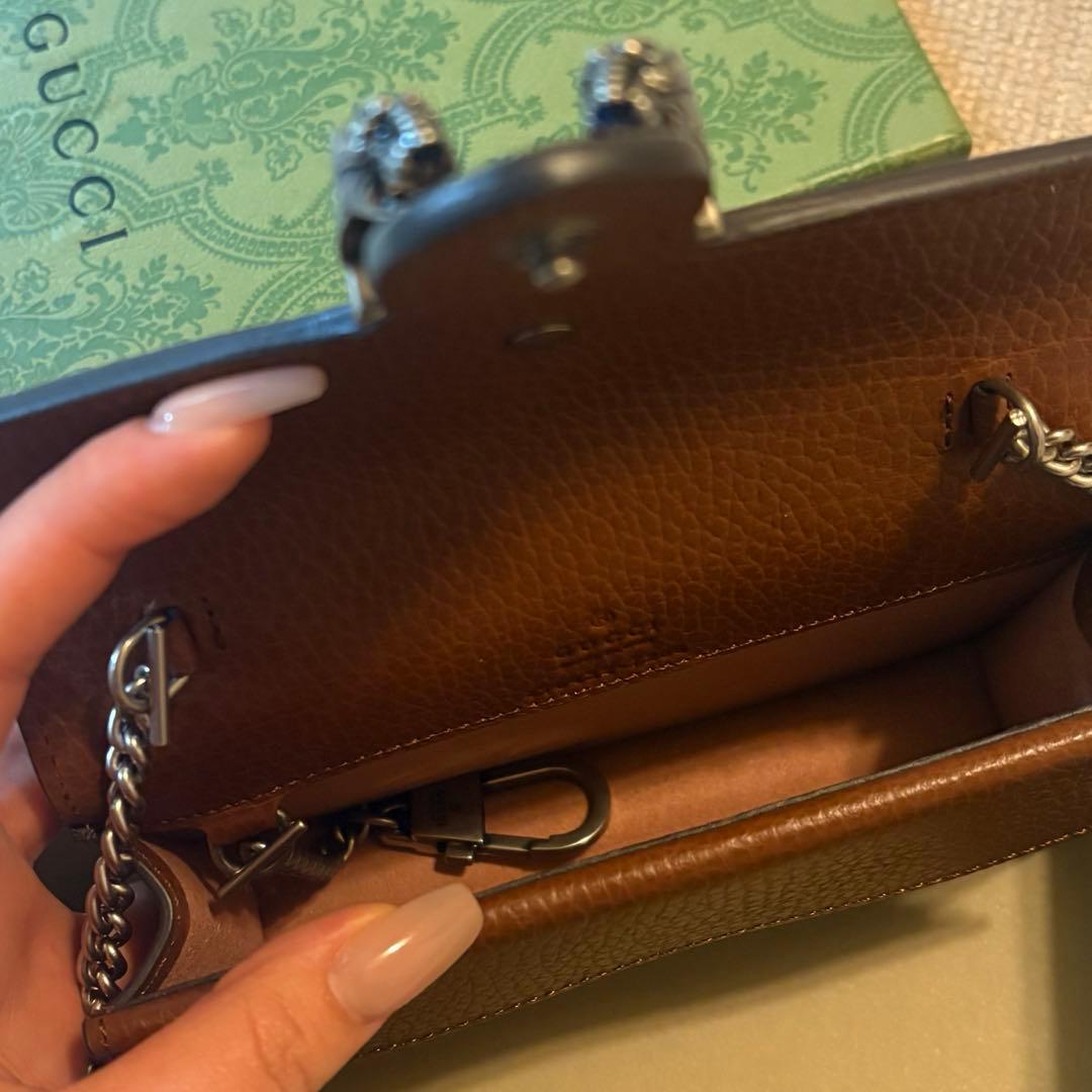 GUCCI ディオニュソスGGデニムチェーンショルダー