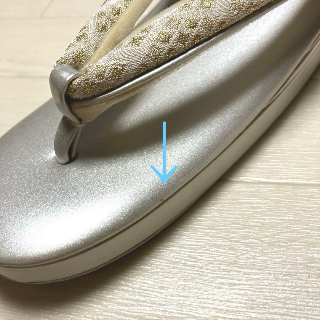 《未使用》沙織ブランド　草履バッグセット　フォーマル　バールトーン加工　Lサイズ