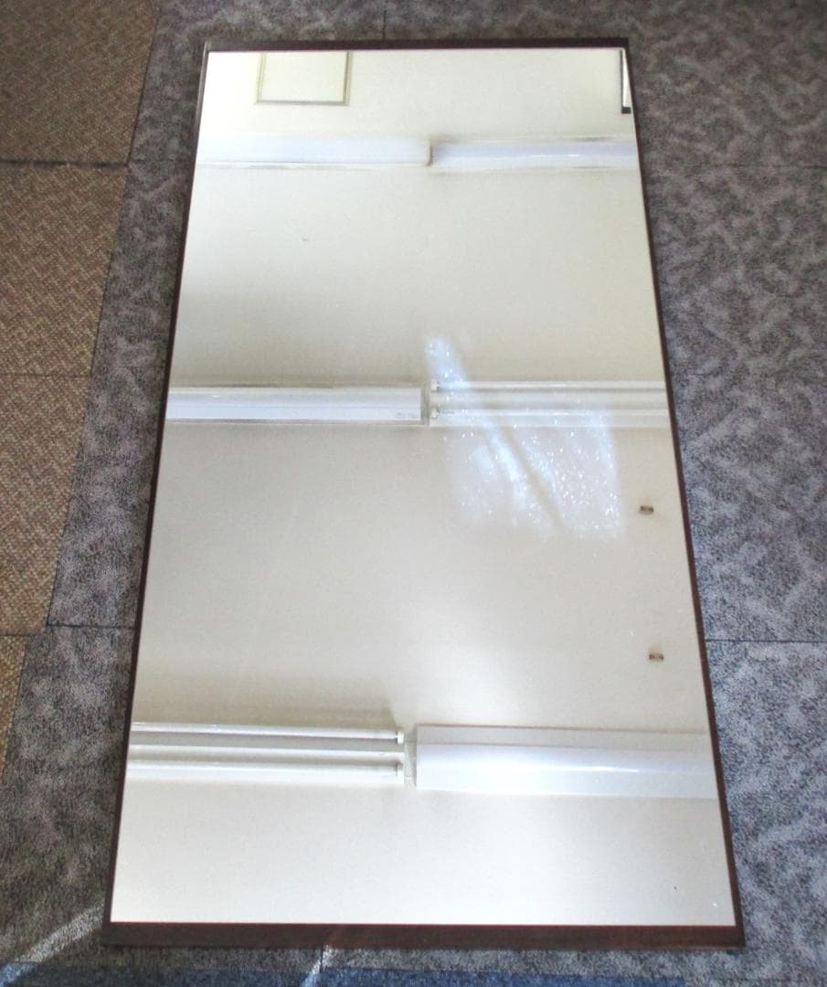 ★コムミラー002 大型・立掛け式・天然木フレーム　幅90x奥行3x高さ180