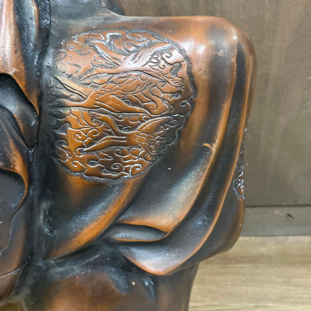 B-3 銅製 七福神 布袋様 置物 縁起物 開運 昭和レトロ 笑門来福 招福