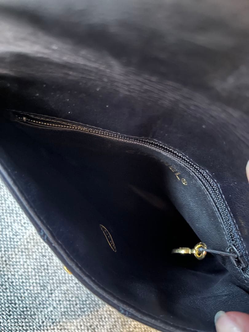 CHANEL ビコローレ　ウエストポーチ　ブラックレザー ショルダー