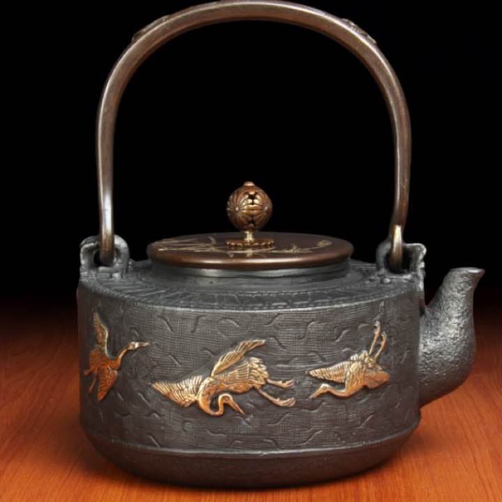 SW 松紋堂 鉄器 急須 伝統工芸 手作り 鉄分補給 鉄瓶　021