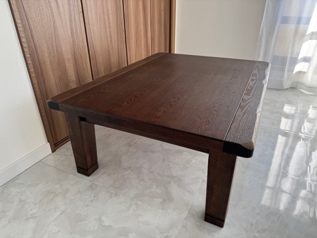 【定価より50%引き！】天然木製 こたつ 駿河 アサヒ木工 105cm幅 継ぎ脚