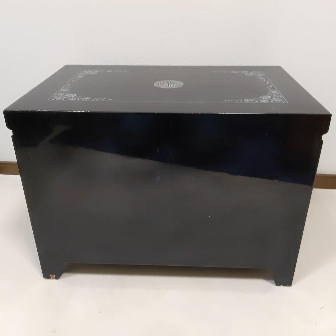 韓国　伝統工芸品　螺鈿細工　花鳥模様　収納棚　キャビネット　送料無料