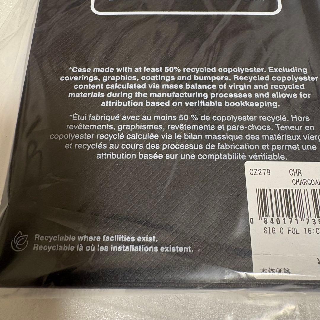 定価19800円　COACH　IPHONE16　手帳型　携帯ケース　　チャコール