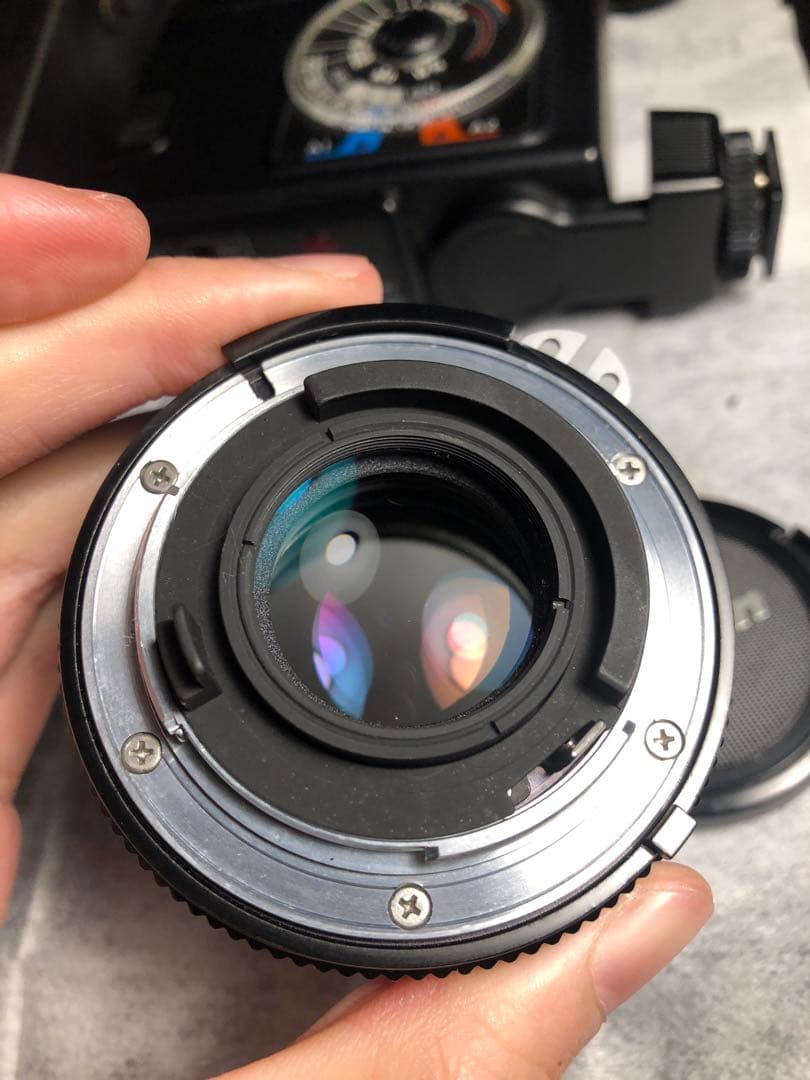 ニコン FE +Ai 50 2フィルムカメラ実用品 レンズ付き作動確認済み