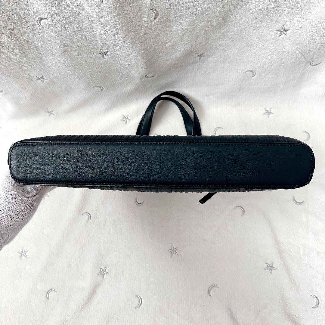 ポールスミス　ビジネスバッグ　シャドーストライプ　2way レザー　ブラック