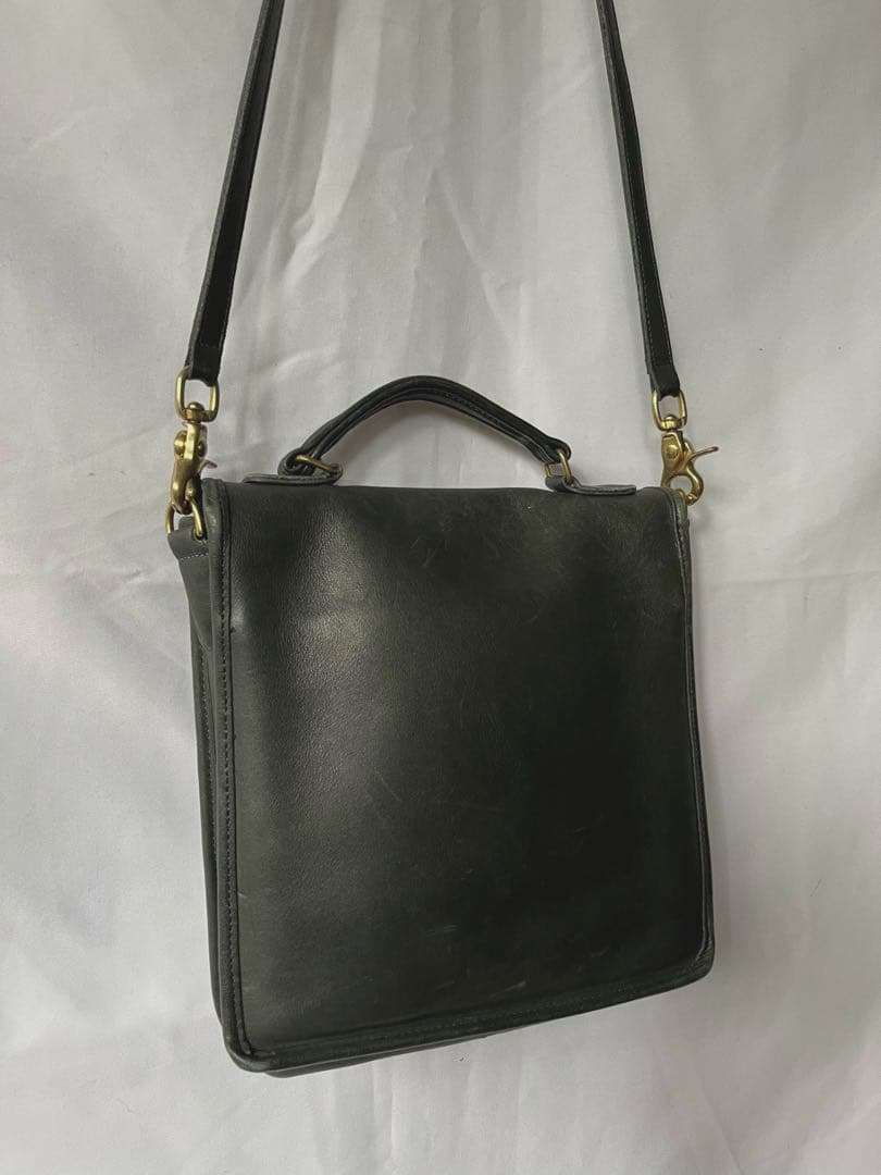 80s old COACH オールドコーチ ショルダーバッグ vintage 緑
