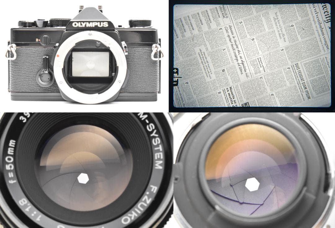 完動品 OLYMPUS OM-1 F.ZUIKO AUTO-S 50mm 1.8