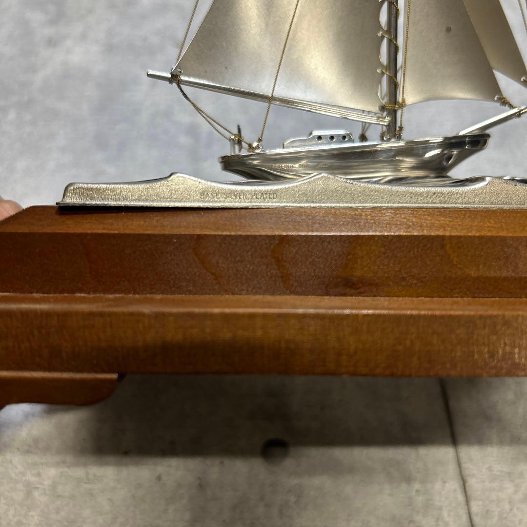 関工芸 銀製船置物 ヨット 帆船 SILVER960 刻印あり