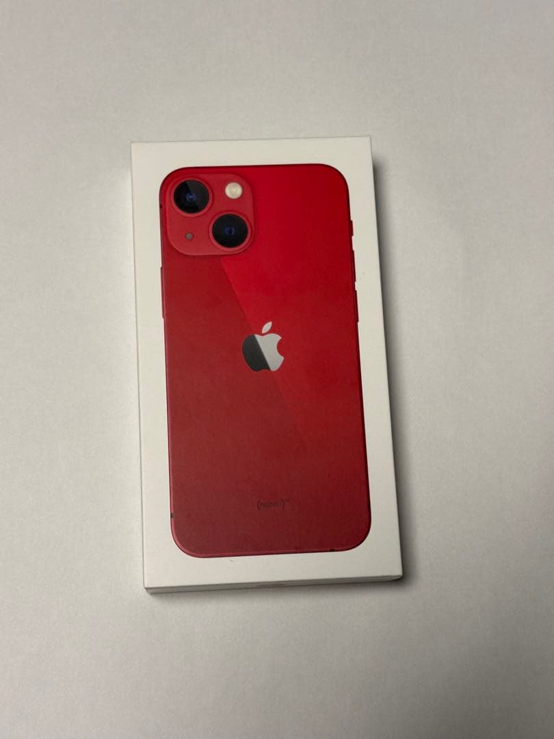 Apple iPhone 13 mini(レッド) 本体　画面割れ、動作OK