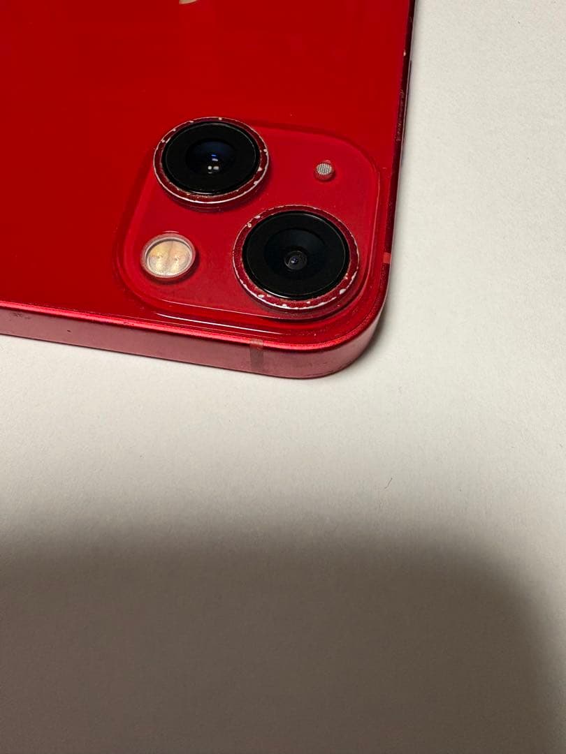 Apple iPhone 13 mini(レッド) 本体　画面割れ、動作OK