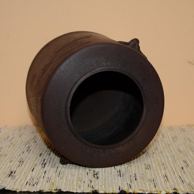 茶道具　雀鐶付竹紋釜　風炉釜　釣釜　大釻付　菊池正直　古物　送料込み