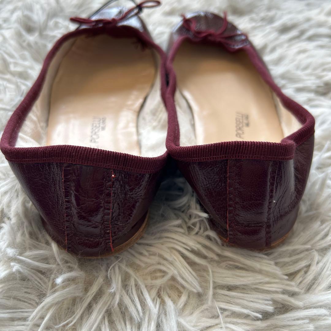 【新品】E.PORSELLI×Plage 別注バレエシューズ ワインレッド 35