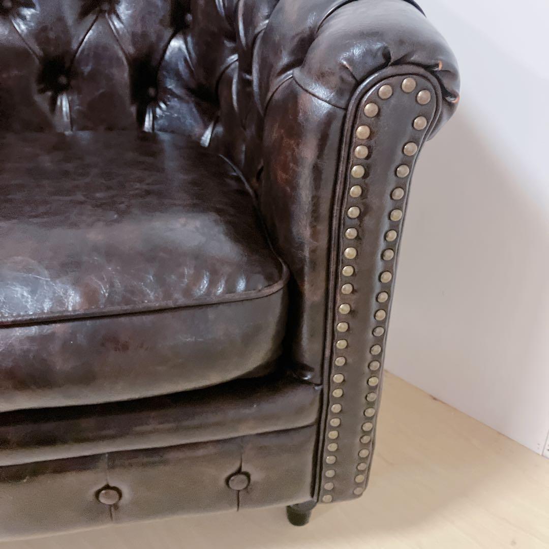 VINCENT ヴィンセント　1人掛け　ソファー　チェア　アンティーク調　PU