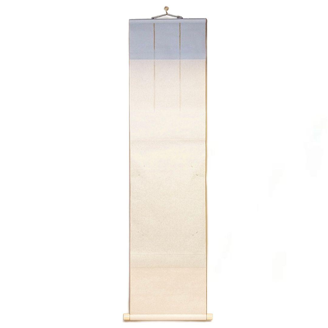 【フォロー割・新品】 色紙用掛軸　洛趣緞子　三段表装　茶道具　色紙掛け