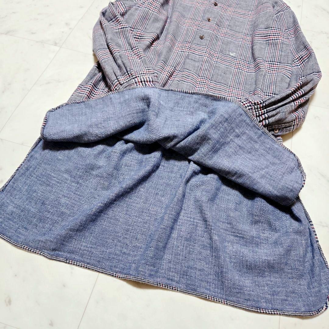 よっちゃん様 45R ★ 二重織の908グーグーシャツ ネルシャツ チェック