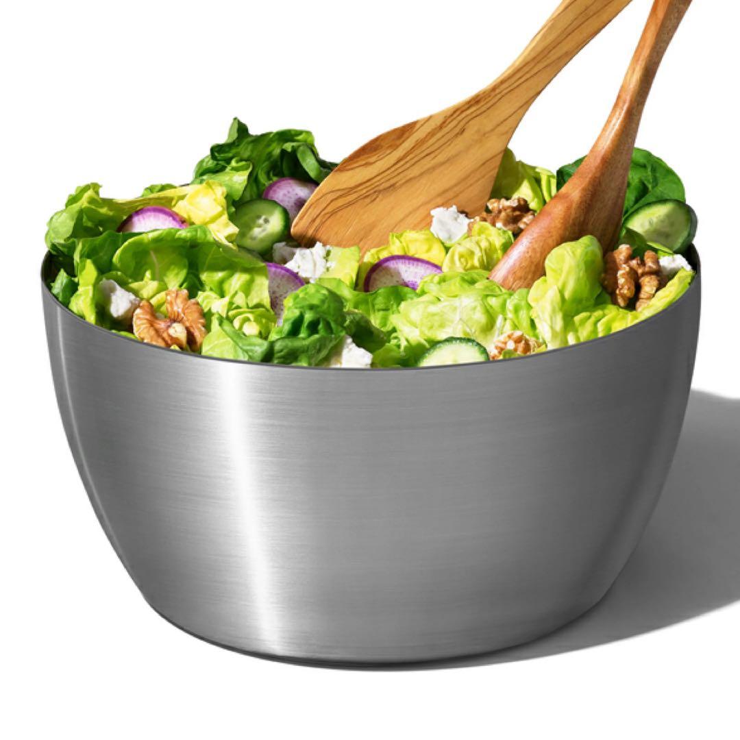 【美品】OXO オクソー サラダスピナー 野菜水切り器 ステンレス 大