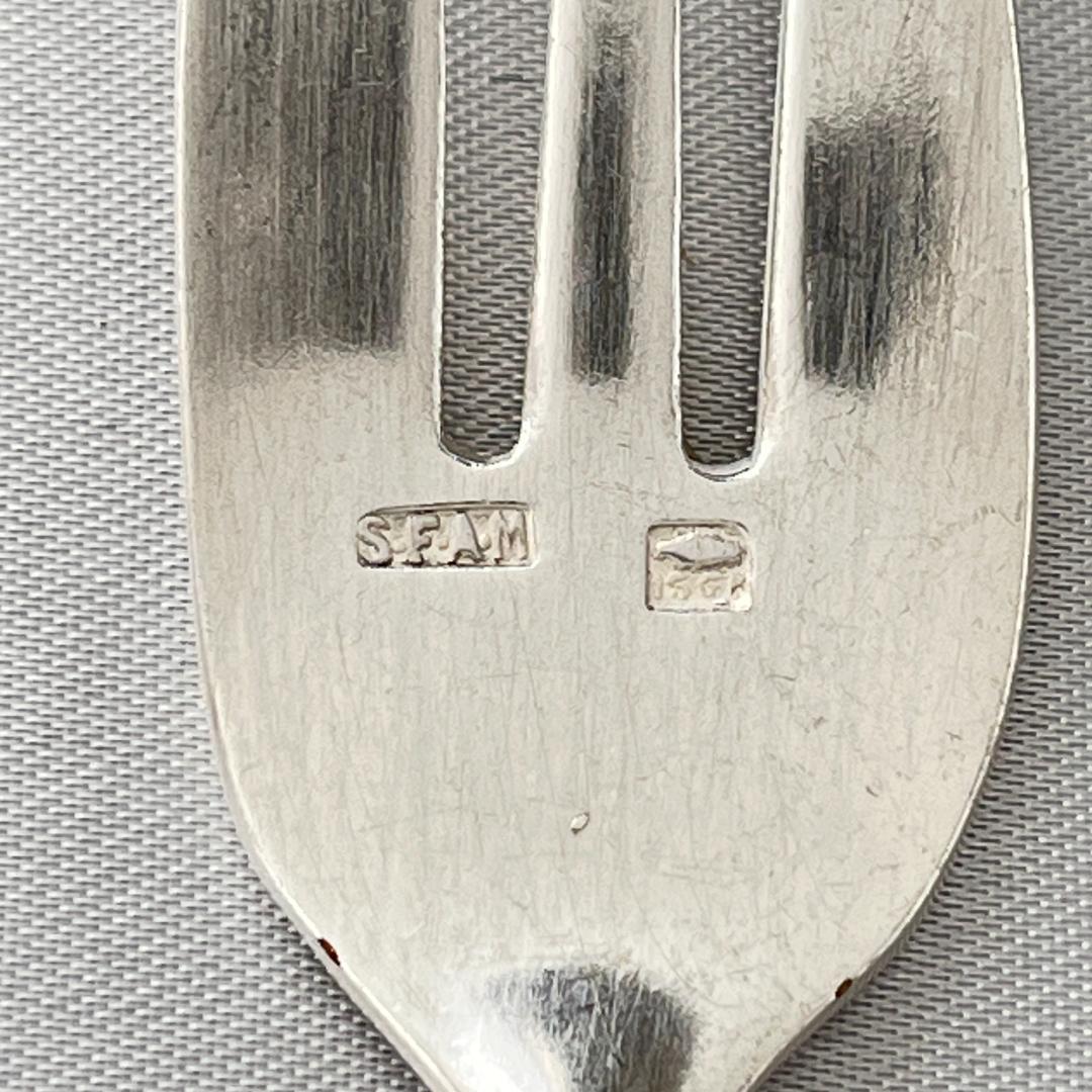 【SFAM】 ロシア様式のケーキフォーク 12本組 仏蘭西 14cm ケース
