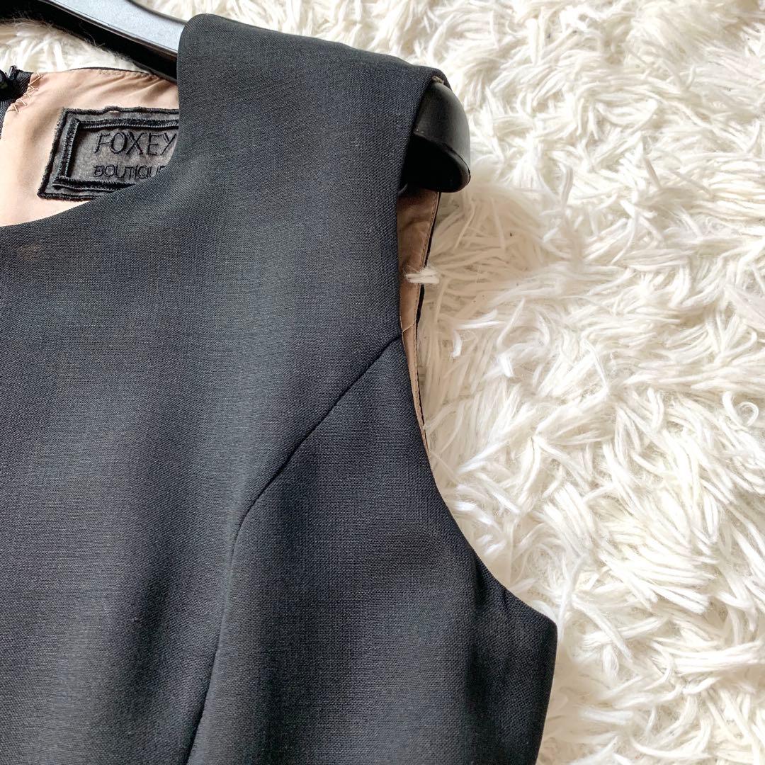 極美品✨高級 定価20万 フォクシー レース チュール ワンピース サマーウール