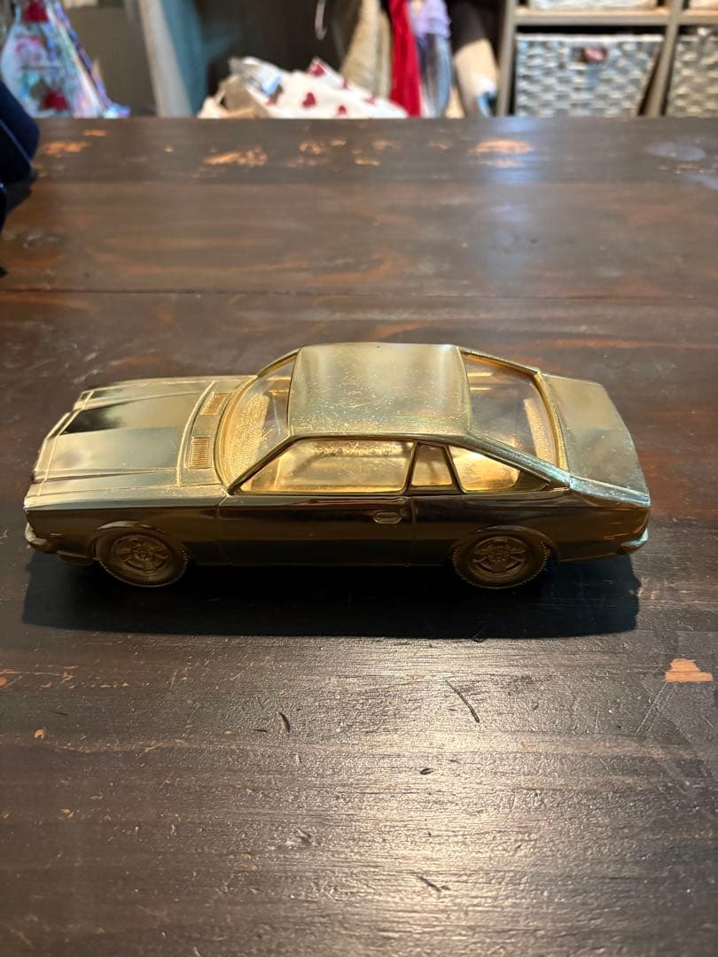 マツダ コスモAP 金色 インテリアミニカー 昭和レトロ 当時物 刻印あり