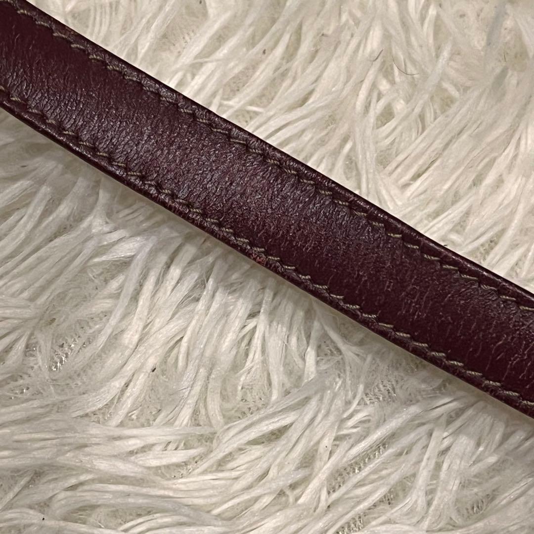 Cartgier マストライン　ボルドー　巾着ショルダーバッグ　ショルダーバッグ