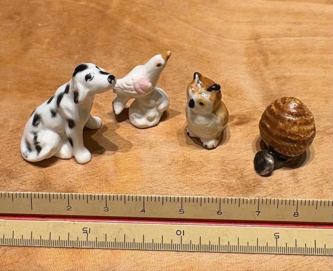 アニマルミニチュア陶器　アンティーク置物