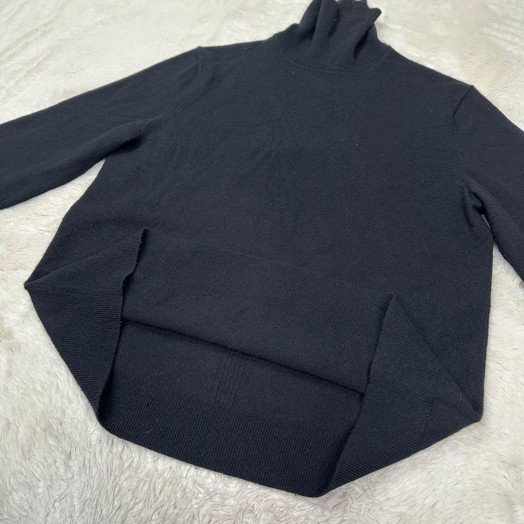 ✨美品✨現行 セオリー カシミヤ100％ タートルネック 黒 M HILLES