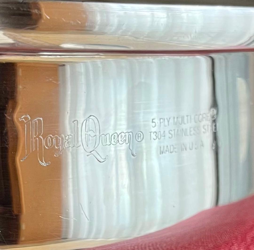 ロイヤルクイーン 大フライパン 蓋付き IH対応 両手鍋 ステンレス製