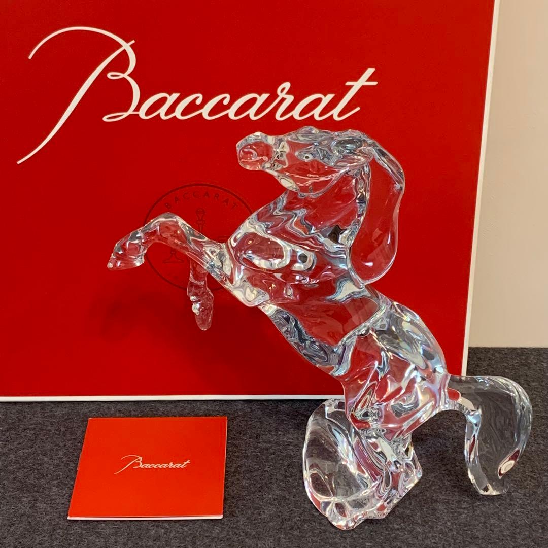 ⭐️mint0329⭐️未使用品⭐️バカラ⭐️馬の彫刻⭐️クリスタル⭐️いななく馬⭐️