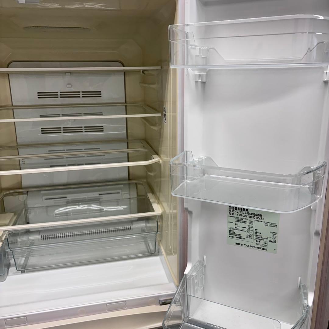576 大人気　大型冷蔵庫　6ドア　観音開き　フレンチドア　500L強　半年保証