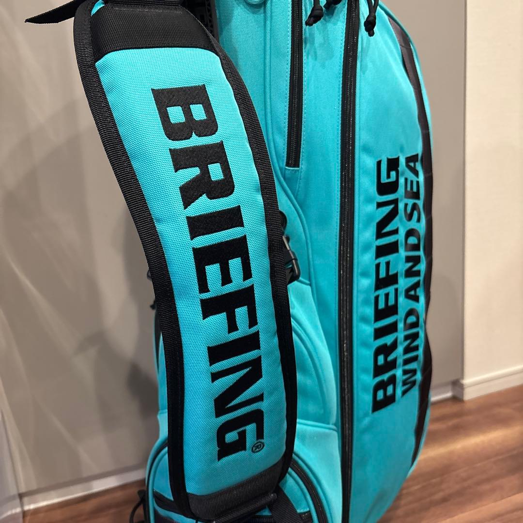 BRIEFING WINDANDSEA ゴルフバッグ ターコイズ キャディバッグ