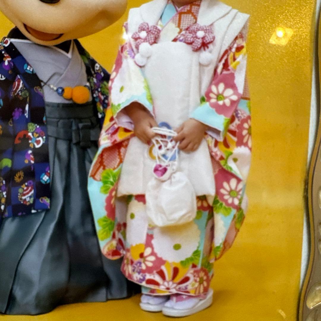 超美品七五三 3歳着物セット 花柄