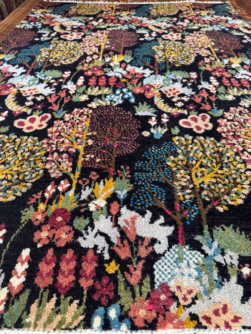 ペルシャ 手織り ラグ ( Tree of Life )