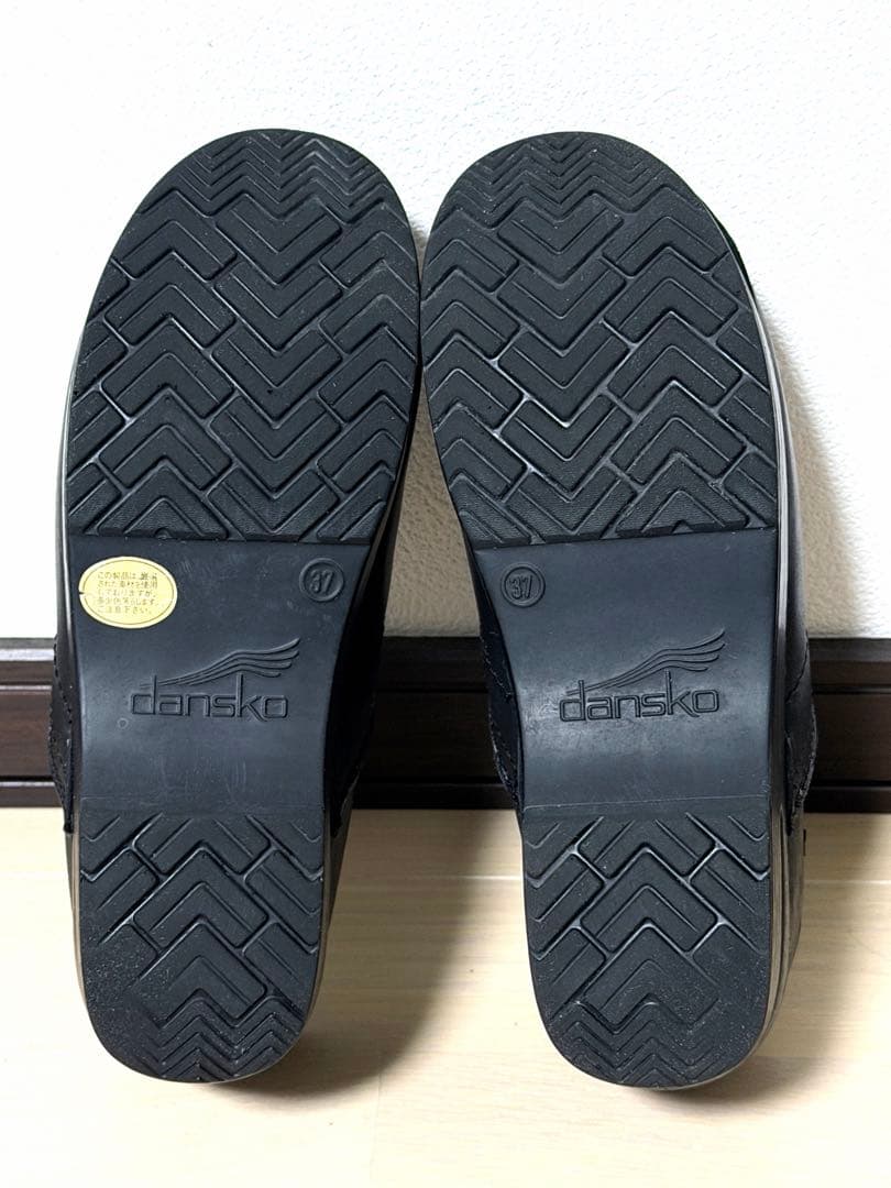 ダンスコ　DANSKO レザー本革　スリッポンシューズ　黒　37