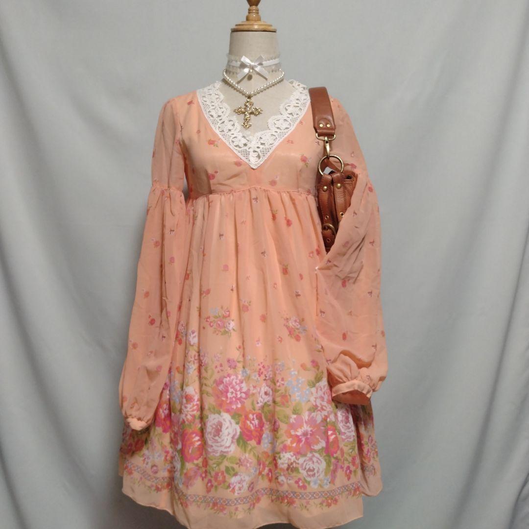 リズリサ 平成ギャル y2k 姫ロリ 姫ギャル コケット 花柄 ふりふり