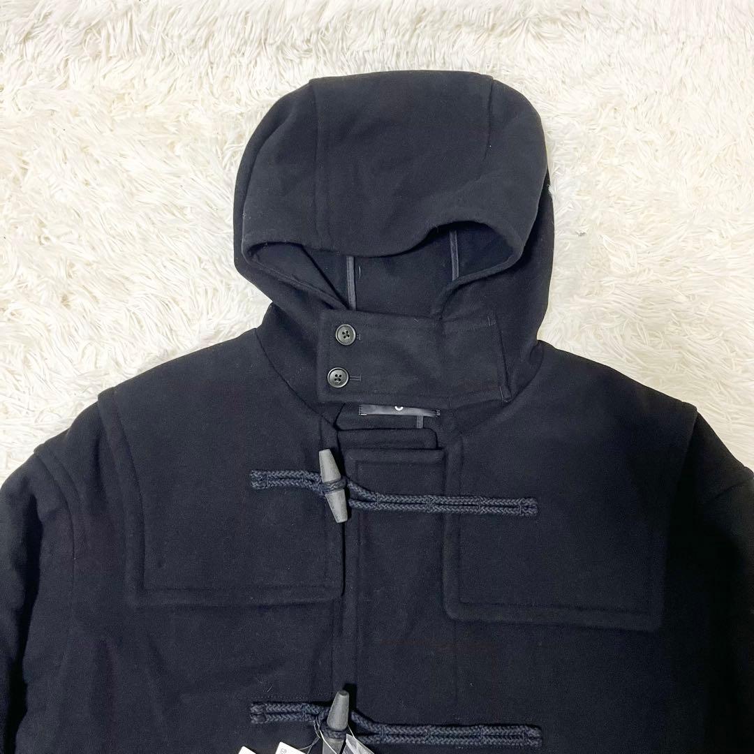 ✨新品タグ付✨ユニクロ+J ウールオーバーサイズダッフルコート ブラック XL