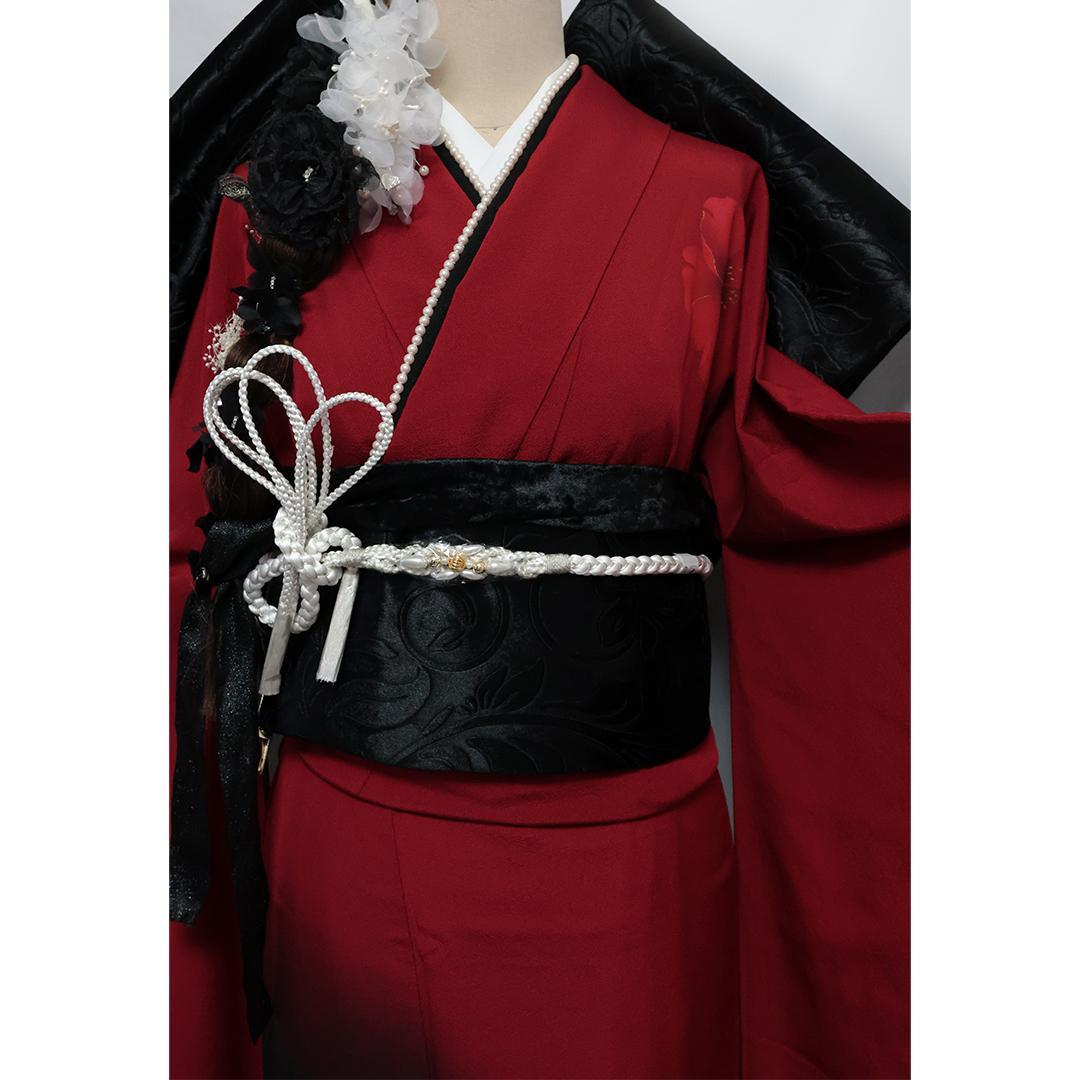 【成人式まだ間に合います】◆ 振袖6点セット166.5cm ◆フルセットbS12