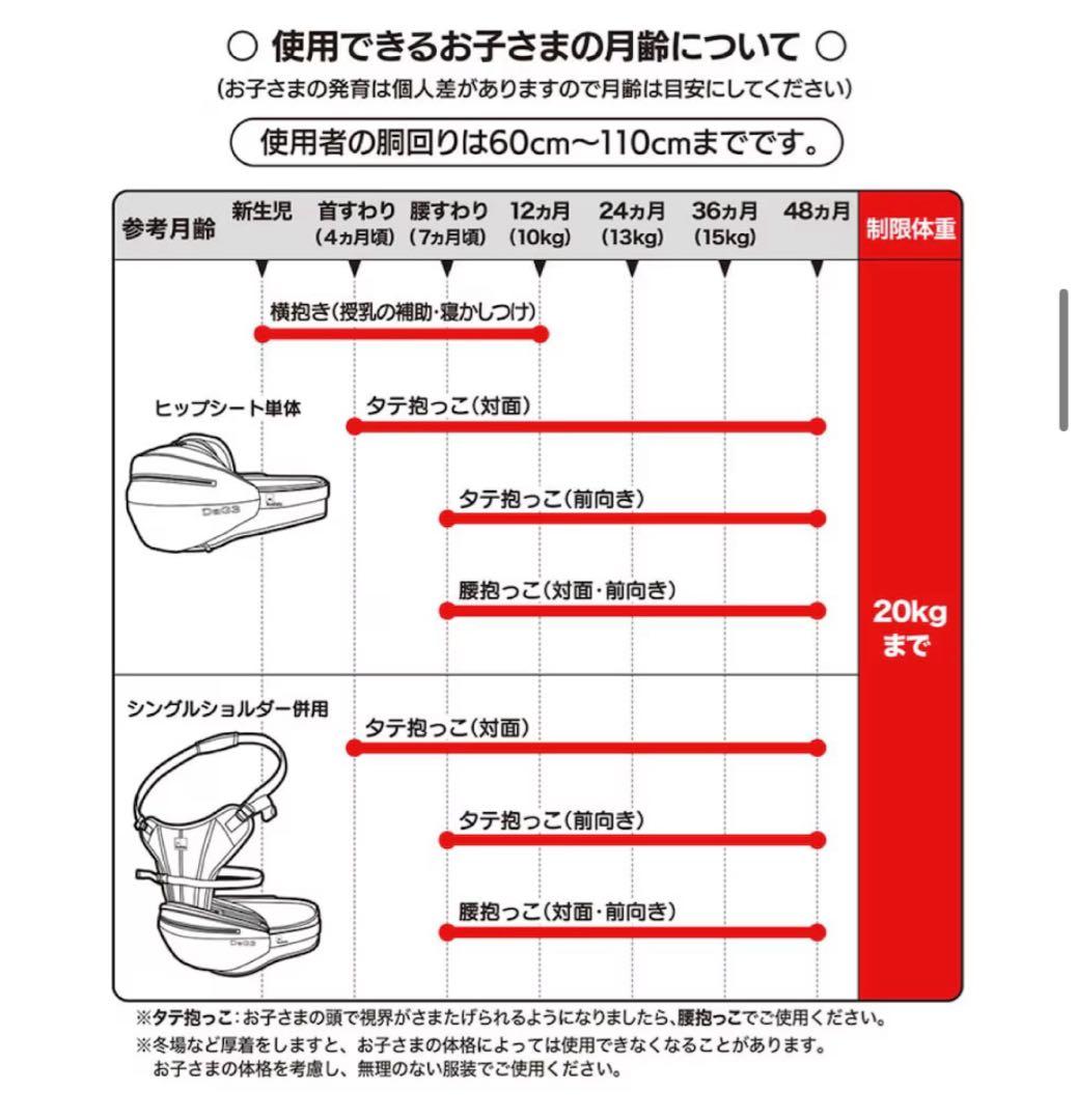 たろう✴︎✴︎DaG3ダッグスリー シングルショルダー付きヒップシート抱っこ紐