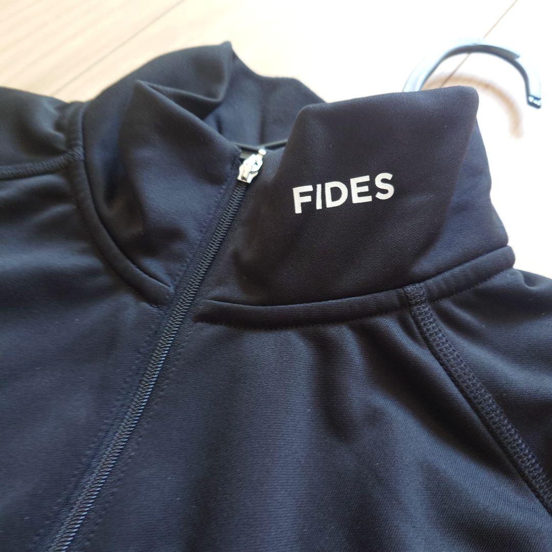 FIDES GOLF ブラック ハーフジップ セーター